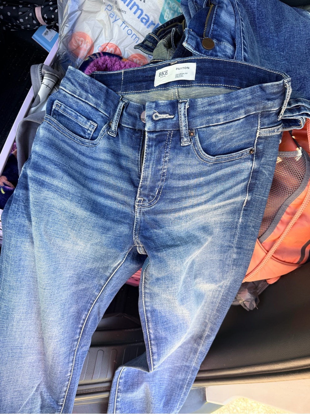 BKE Payton Straight Jeans in Faded Blue